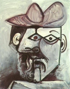 Tete d Man 1973 2 cubista Pablo Picasso Pinturas al óleo